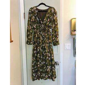 Madewell tiered midi dress